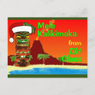 Cartão Postal Mele Kalikimaka do Tiki Claus
