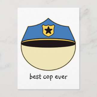 Cartão Postal Melhor Cop Personalizado De Todos Os tempos