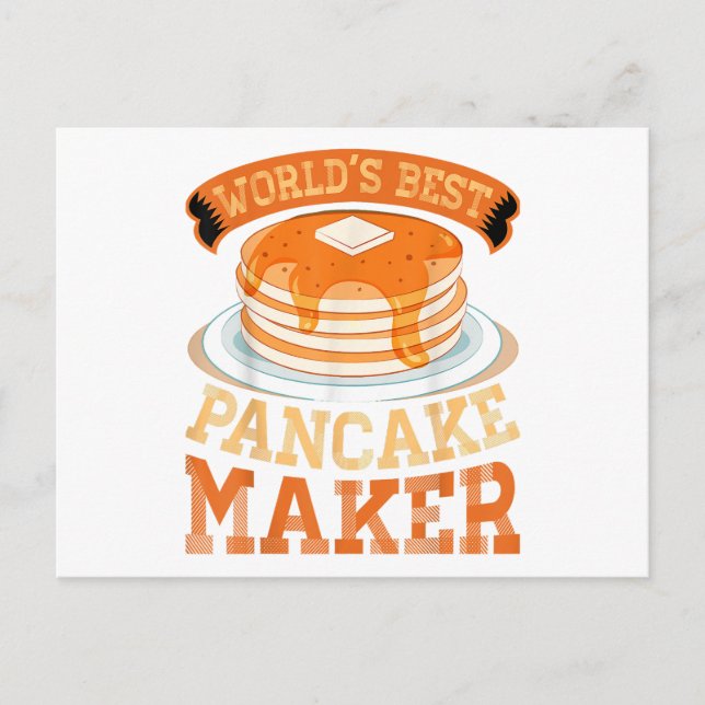 Cartão Postal Melhor Criador de Pancake do Mundo - Criador Engra (Frente)