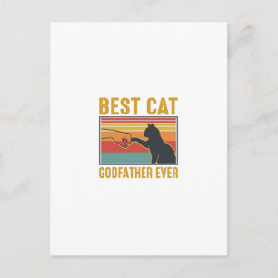 Cartão Postal Melhor Deus Pai de Gatos de Sempre Design de Gato