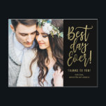 Cartão Postal Melhor Dia EDITÁVEL COR Obrigado Cartão-postal<br><div class="desc">Enviar o seu bilhete de agradecimento será uma brisa com este obrigado de chic e na moda,  seu cartão postal. Visite nossa sala de designs no WWW.BERRYBERRYSWEET.COM</div>