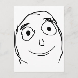 Cartão Postal Melhor do que o rosto esperado