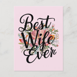 Cartão Postal Melhor esposa de todos os tempos