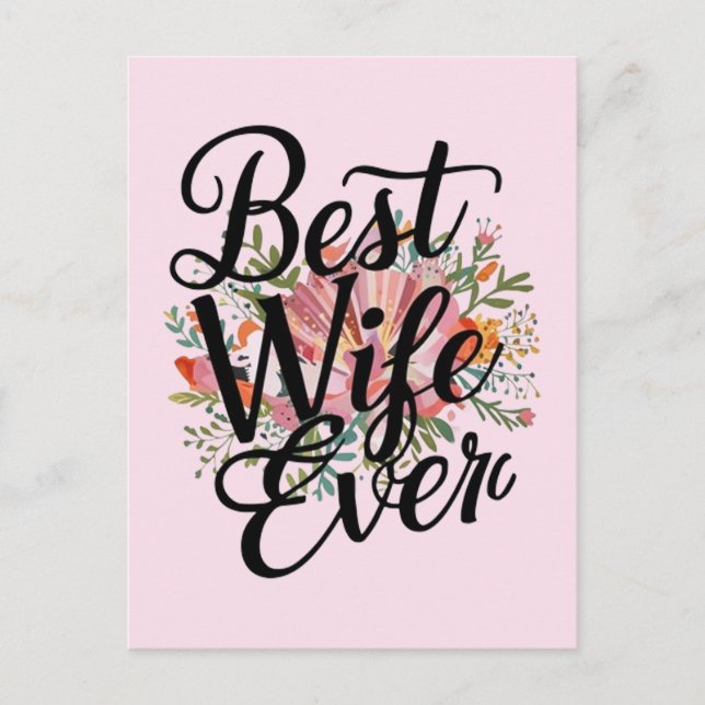 Cartão Postal Melhor esposa de todos os tempos  (Frente)