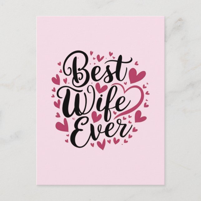 Cartão Postal Melhor esposa de todos os tempos  (Frente)
