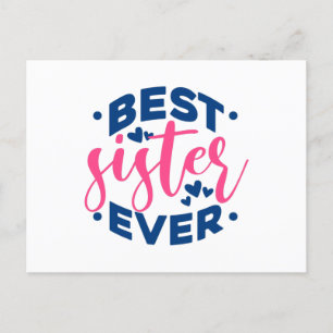 Cartão Postal Melhor Irmã de Todos os Tempos