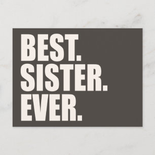 Cartão Postal Melhor. Irmã. Nunca.