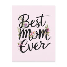 Melhor mãe de sempre design floral 