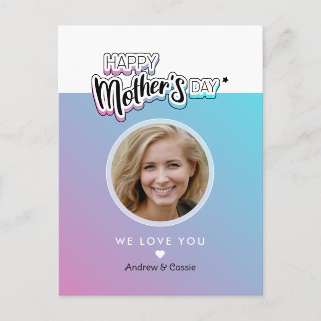 Cartão Postal Melhor mãe de todas (Frente)