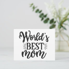 Cartão Postal Melhor mãe do mundo - Dia das mães