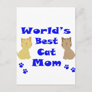Cartão Postal Melhor Mãe Gato do Mundo
