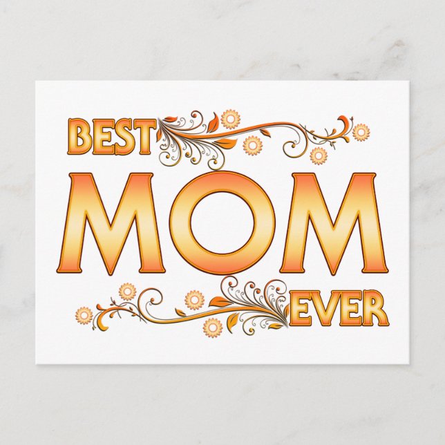 Cartão Postal Melhor Mãe Nunca (Frente)