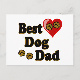 Cartão Postal Melhor Merchandise de Pai de Cão
