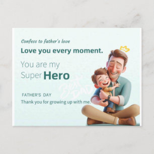 Cartão Postal Melhor pai