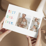 Cartão Postal Melhor Pai Collage de Foto Colorida Alguma Vez Ofe<br><div class="desc">O "Melhor Pai de Colagem Moderna - Foto Colorida Nunca Dotado" é um presente personalizado e único para qualquer pai que mereça ser celebrado. O presente é uma foto de colagem composta por várias imagens individuais que foram cuidadosamente organizadas para criar um design impressionante e atraente. O presente é uma...</div>