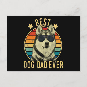 Cartão Postal Melhor pai de cachorro de todos os tempos Presen