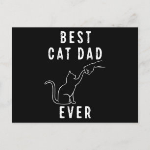 Cartão Postal Melhor Pai de Gato de Todos os Tempos Papai de Gat
