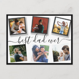 Cartão Postal Melhor Pai de Todos 6 Fotos Colagem Instagram