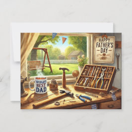 Cartão Postal melhor pai do mundo, Dia de os pais feliz
