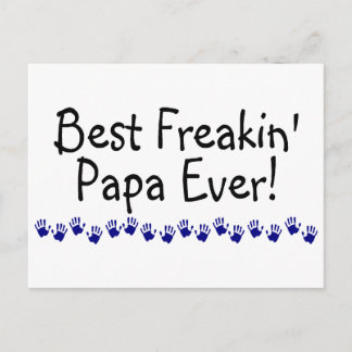 Cartão Postal Melhor Papa Freakin Nunca