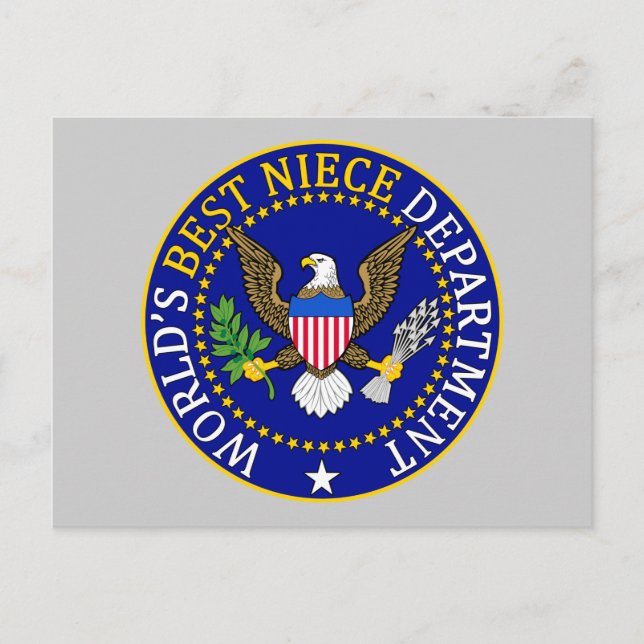 Cartão Postal Melhor sobrinha do mundo oficial (Frente)