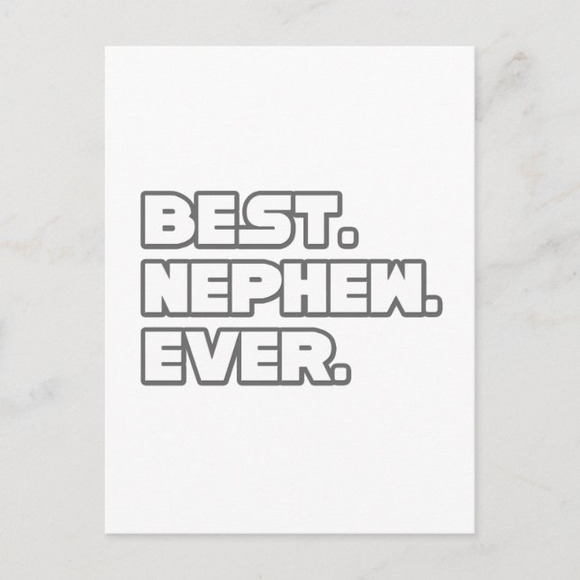 Cartão Postal Melhor Sobrinho de Todos (Frente)