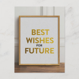Cartão Postal Melhores desejos para o seu futuro