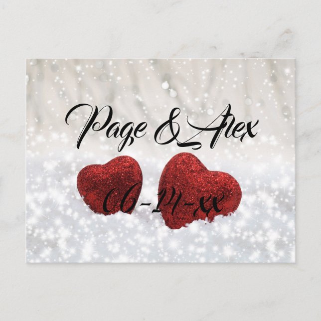 Cartão Postal Melhores desejos para recém-casados Destino de Cas (Frente)