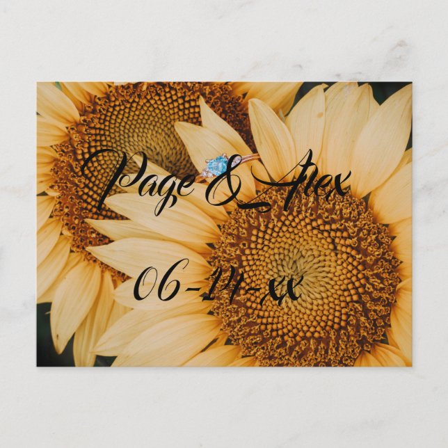 Cartão Postal Melhores desejos para recém-casados Destino de Cas (Frente)