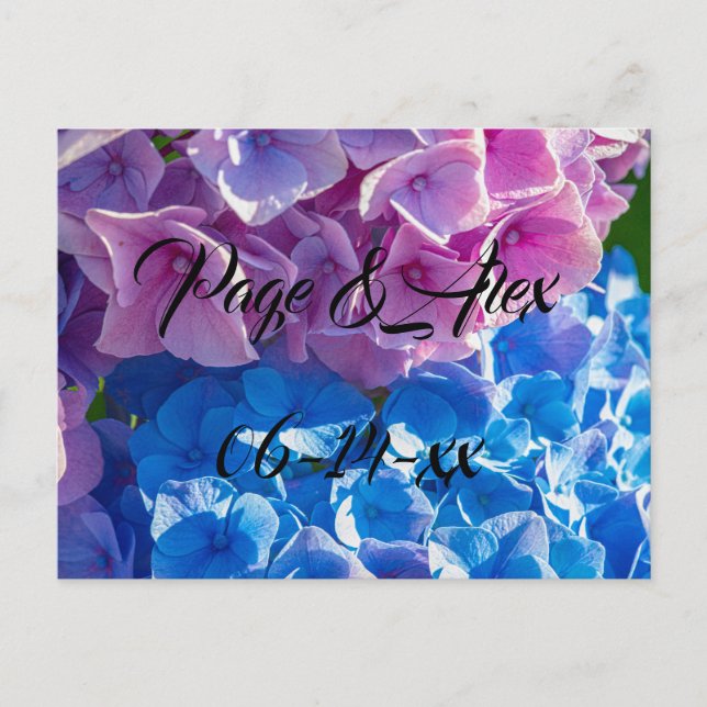 Cartão Postal Melhores desejos para recém-casados Destino de Cas (Frente)