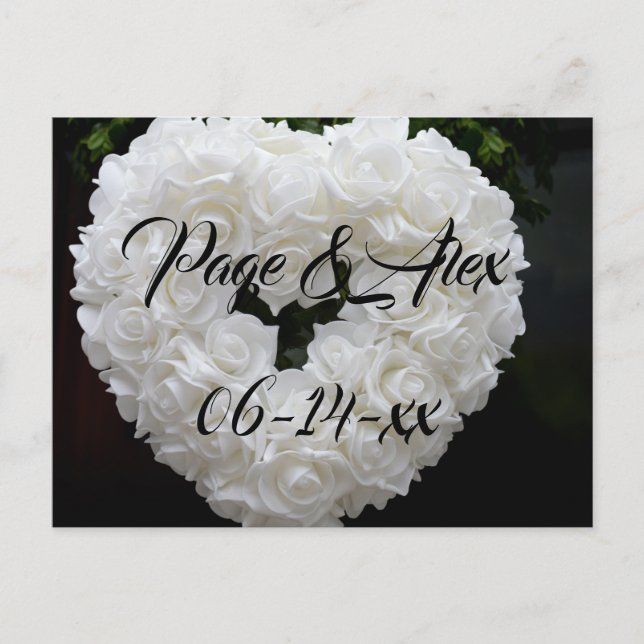 Cartão Postal Melhores desejos para recém-casados Destino de Cas (Frente)