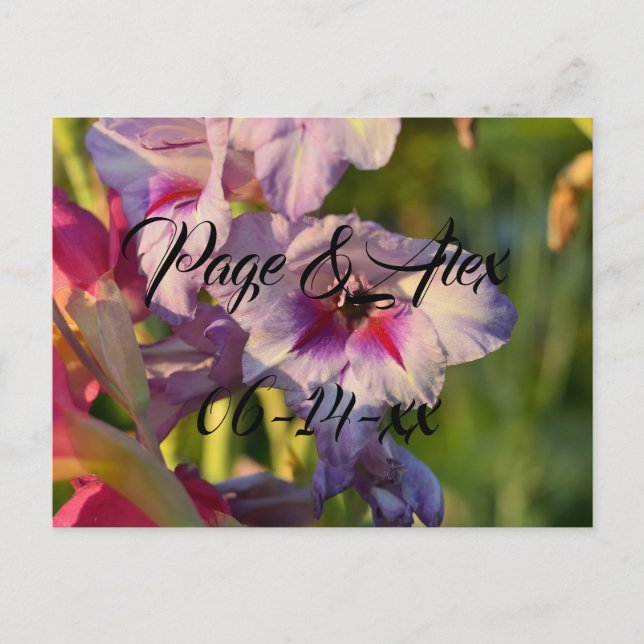 Cartão Postal Melhores desejos para recém-casados Destino de Cas (Frente)