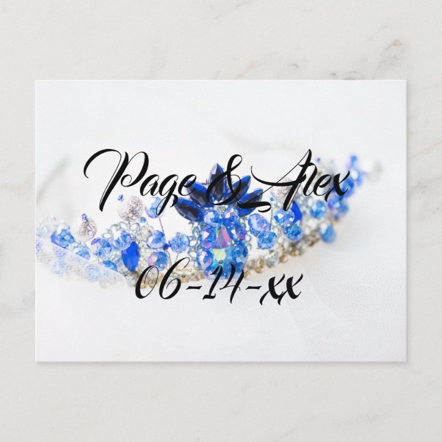 Cartão Postal Melhores desejos para recém-casados Destino de Cas (Frente)