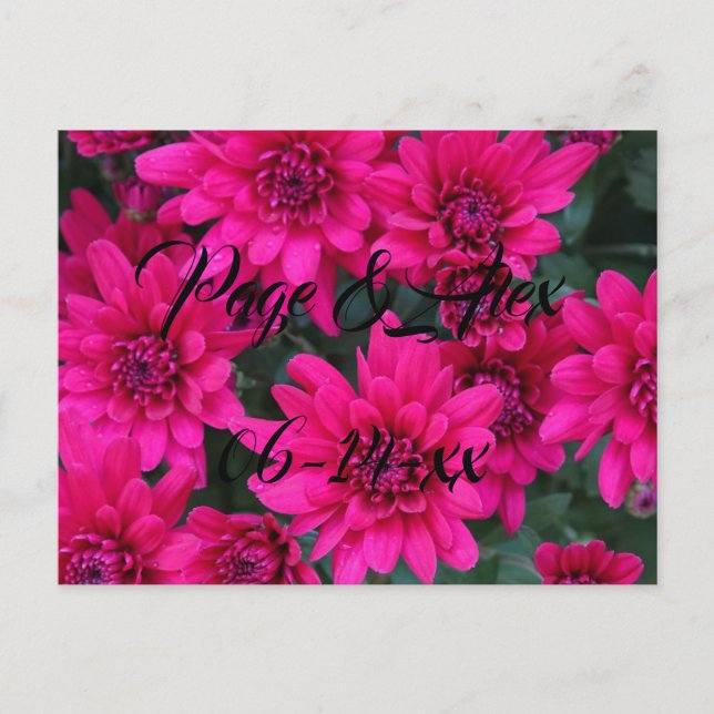 Cartão Postal Melhores desejos para recém-casados Destino de Cas (Frente)