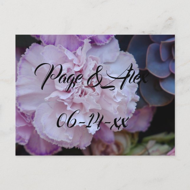 Cartão Postal Melhores desejos para recém-casados Destino de Cas (Frente)