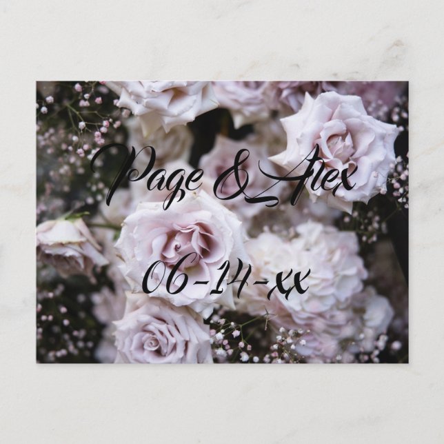 Cartão Postal Melhores desejos para recém-casados Destino de Cas (Frente)