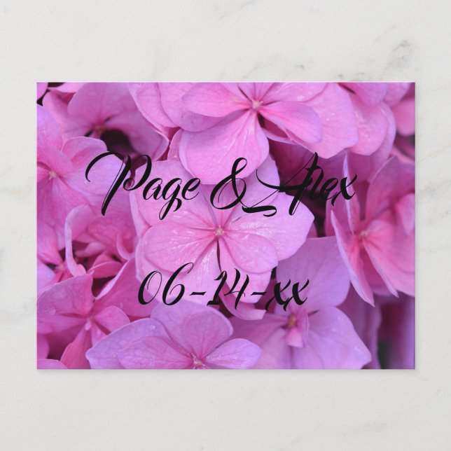 Cartão Postal Melhores desejos para recém-casados Destino de Cas (Frente)