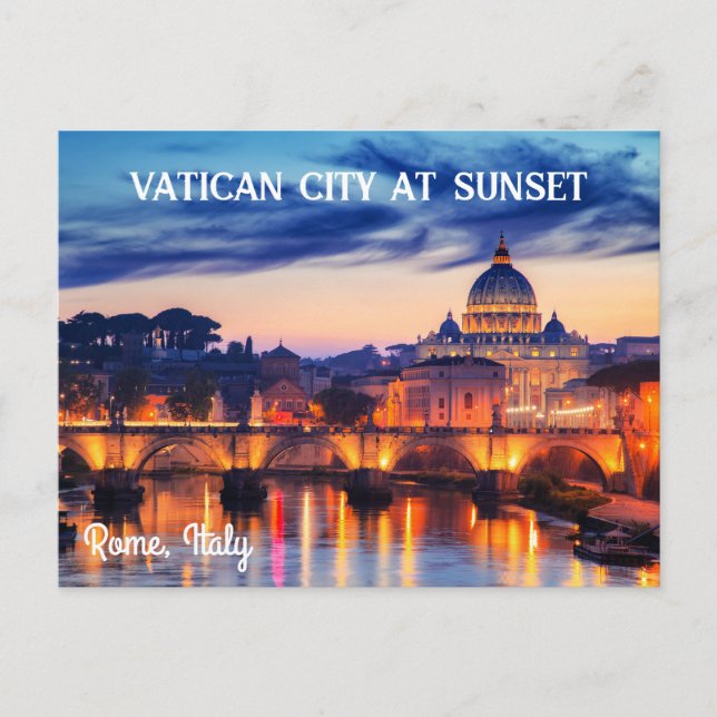 Cartão Postal Melhores lugares tranquilos na itália (Frente)