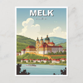 Cartão Postal Melk Abbey Austria Viagem