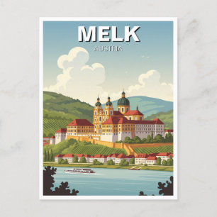 Cartão Postal Melk Abbey Austria Viagem