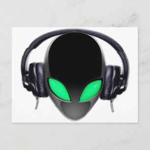 Cartão Postal Melómano estrangeiro DJ - cetáceo liso