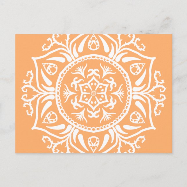 Cartão Postal Melon Mandala (Frente)