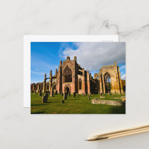 Cartão Postal Melrose Abbey, Scotland Postcard