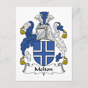 Cartão Postal Melton Family Crest