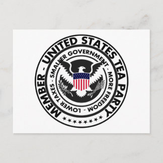 Cartão Postal Membro: Partido do chá dos Estados Unidos