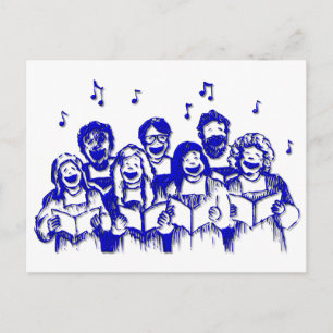 Cartão Postal Membros/cantores do Coro
