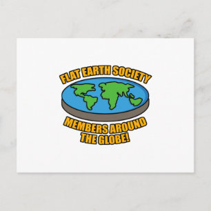 Cartão Postal Membros da Sociedade Flat Earth