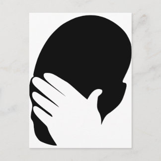 Cartão Postal Meme do facepalm