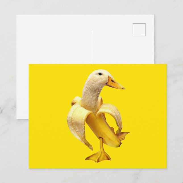 Cartão Postal Meme Pato Banana (Frente/Verso)