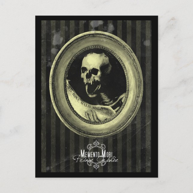 Cartão postal "Memento Mori" (Frente)